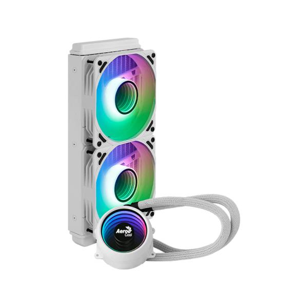 Enfriamiento Liquido Aerocool Mirage L240 White AIO 240mm RGB Blanco