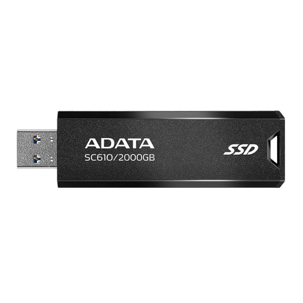 Adata Disco Solido Externo SC610 2TB USB 3.2 Gen 2 Negro/Rojo