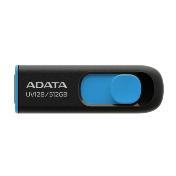 Memoria USB ADATA UV128 512GB USB 3.2 Gen 1 - Negro/Azul