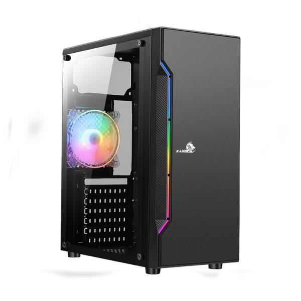 Case Gaming X-Lion Ne-386 E010-159 Vidrio Templado Rgb