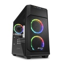 Sharkoon V1000 Rgb Mini Tower Case Gaming Vidrio Templado