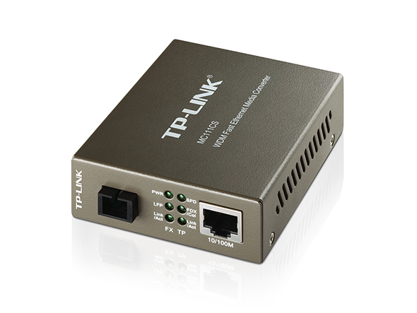 ADAPTADOR TP LINK CONVERTIDOR  10/100 MBPS WDM MEDIA MC111CS UN
