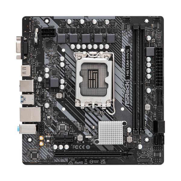 TARJETA MADRE ASROCK H610M-HVS LGA1700 MICRO-ATX DDR4 90-MXBHT0-A0UAYZ - NEGRO