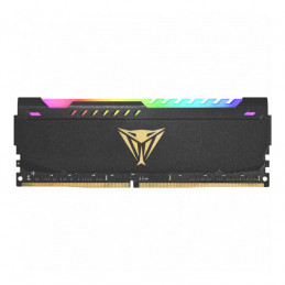 MEMORIA RAM PC 16GB PATRIOT PVSR416G320C8 V4S DDR4 3200 MHZ CL16 1.35 V VIPER STEEL RGB. DISIPADOR ALUMINIO. XMP 2.0 DIMM 288 PINES - NEGRO