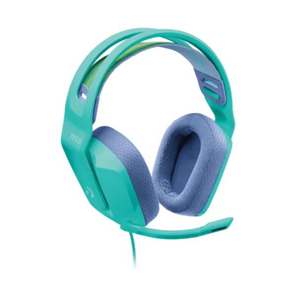 Headset Gaming Logitech G335 Alámbrico 3.5mm Menta Ligero