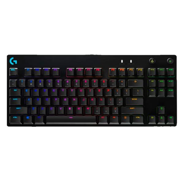 Teclado Logitech G PRO TKL Mecanico RGB Ingles Negro