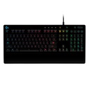 TECLADO GAMING RGB LOGITECH G213 PRODIGY MEMBRANA ALÁMBRICO INGLÉS 920-008083 - NEGRO