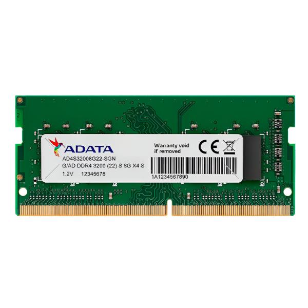 Memoria Ram Laptop 8gb Adata Ddr4 3200mhz Sodimm