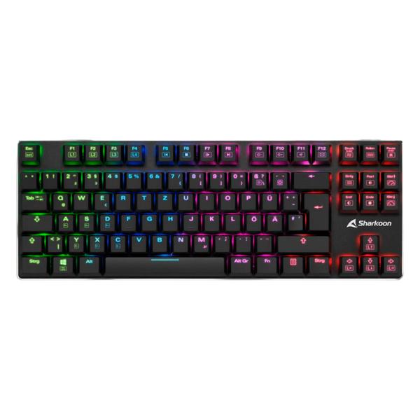 Teclado Mecánico Sharkoon Purewriter TKL RGB Inglés Switch Azul