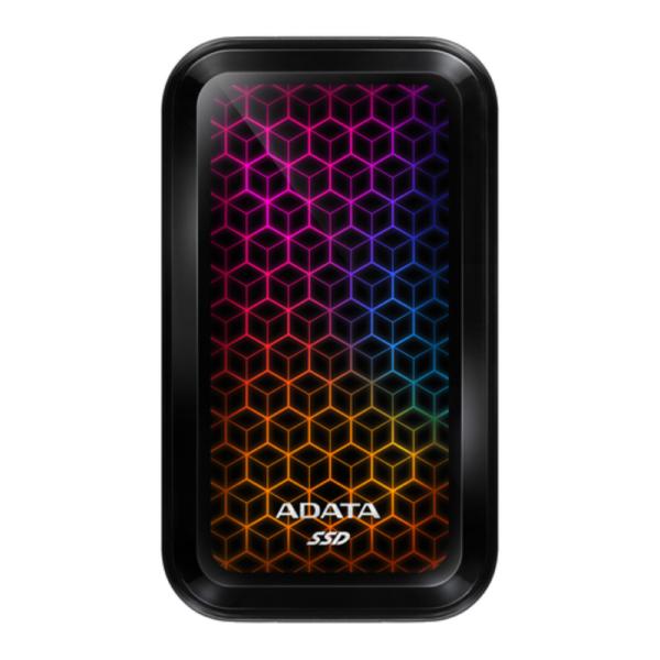 SSD Externo 1TB ADATA ASE770G USB 3.2 Gen 2 RGB Negro