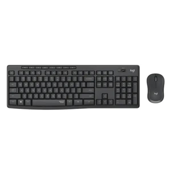 Combo Teclado y Mouse Logitech MK295 Silent Wireless Español Negro
