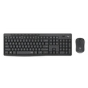 Combo Teclado y Mouse Logitech MK295 Silent Wireless Español Negro