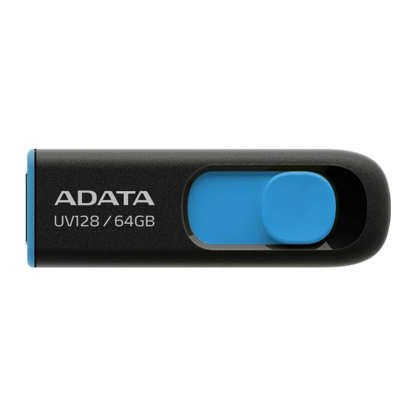 Memoria USB Adata AUV128 64GB USB 3.0 Negra/Azul