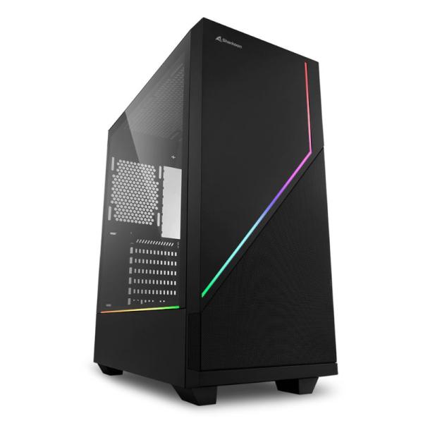 Case Sharkoon RGB Flow Vidrio Templado Negro ATX