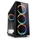 Case Gaming Sharkoon TG4 RGB Vidrio Templado Frontal/Lateral