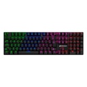 Teclado Sharkoon Purewriter Mecánico RGB Inglés Switch Rojo Negro