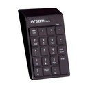 Teclado Numérico Argom KB-1076 Membrana USB Negro