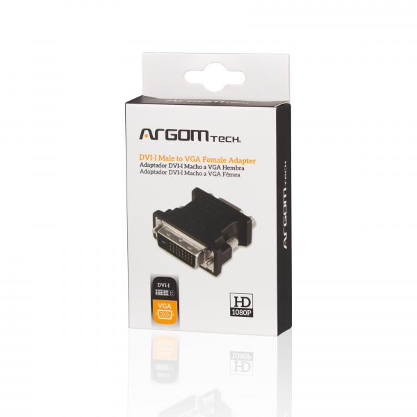 Argom Adaptador DVI-I a VGA Hembra ARG-CB-1321