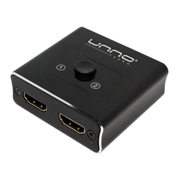 Switch Unno Tekno HDMI Bidireccional HB1201BK Negro