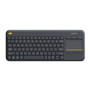 Teclado Logitech K400 Plus Inalámbrico con Touchpad Negro