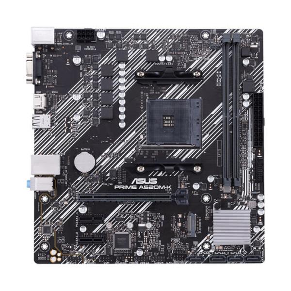 Tarjeta Madre Asus Prime A520M-K AM4 DDR4 Micro-ATX Negra