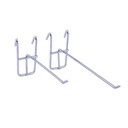 Gancho para Lamina Malla 6MM Grueso 150MM de Largo FG-0260 - Plateado