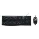 Combo Teclado y Mouse Logitech MK200 Alámbrico USB Español Negro
