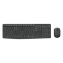 Combo Teclado y Mouse Logitech MK235 Inalámbrico Español Negro