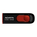 Memoria USB Adata AC008 64GB USB 2.0 Negro/Rojo