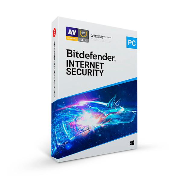 Bitdefender Internet Security Licencia 2 Pc 1 Año