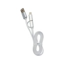 Cable Argom 2 en 1 Lightning Micro USB ARG-CB-0058