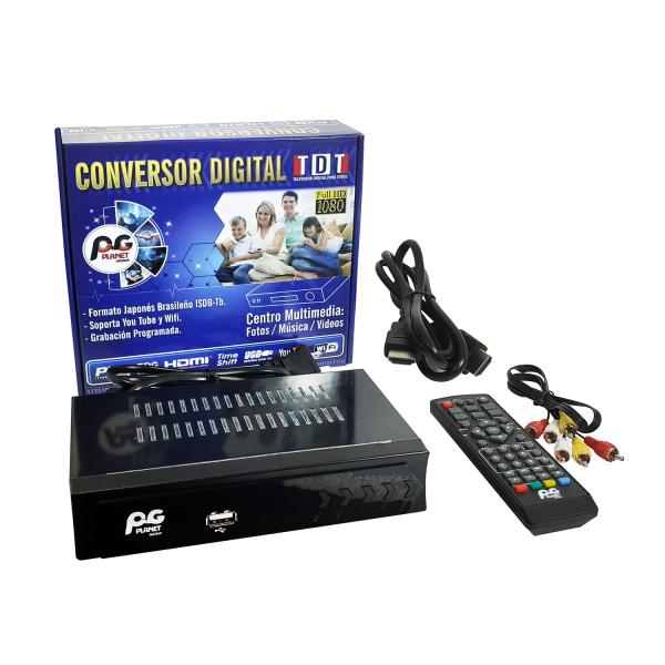 Convertidor Adaptador Analógico Digital para Pantallas Isdbt Compatible *wifi Youtube* Planetgroup