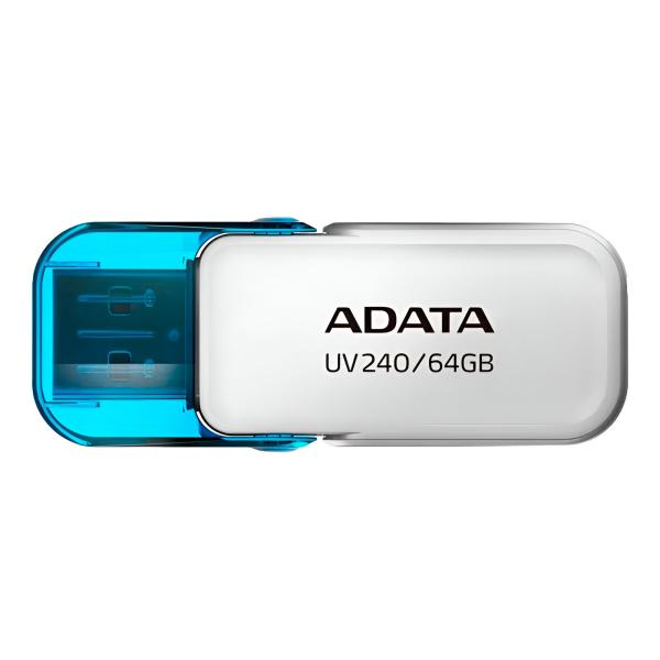 Memoria USB 64GB Adata AUV240 USB-A 2 AUV240-64G-RWH - Blanco / Azul