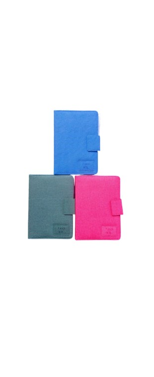 Estuche Agenda Ktl Tela Universal 7" Gris