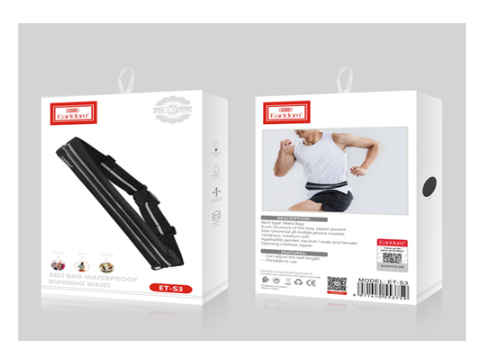 Bolso Cintura Deportivo Earldom Et-s3 Negro