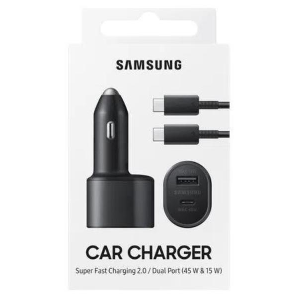Samsung Cargador Auto Tipo C a Tipo C 45W Negro CCT0041