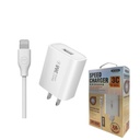 Wekome Cargador Completo USB Lightning Wp-u69 Blanco