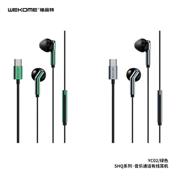 Wekome Audífonos Manos Libres Tipo C YC02 WK Design