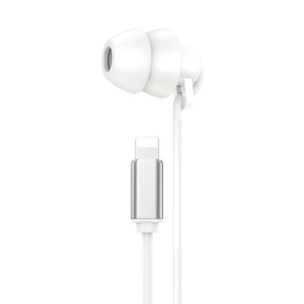 Audifonos Wekome Lightning Yb02i Blanco Escuchar Musica