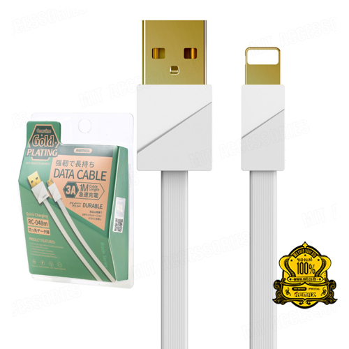 Cable USB Tipo C RC-048A Gold Plating Remax - Negro