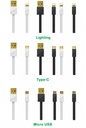 Cable USB Tipo C RC-048A Gold Plating Remax - Negro