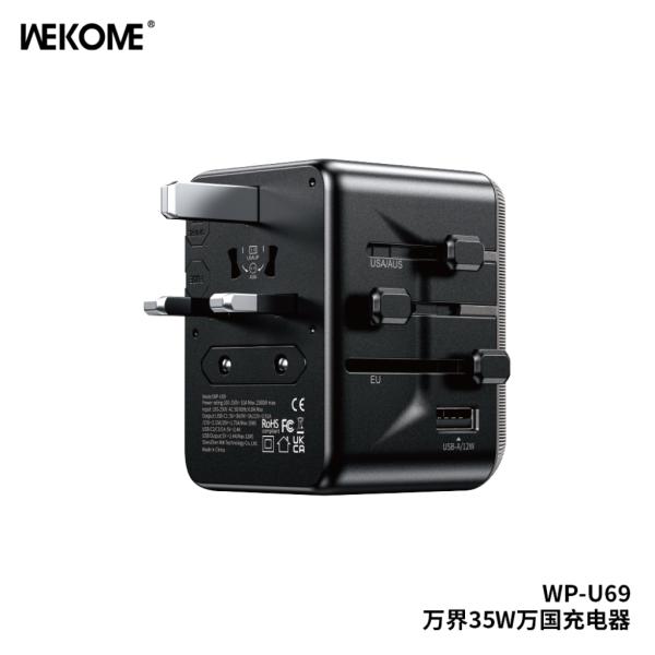 Cargador Wekome 35W Wp-u69 Doble Puerto Carga Rápida