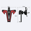 Holder para Carro Kimkon RL-C52 Gravity Remax - Negro/rojo