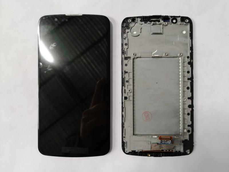 Lg Repuesto Pantalla K10 K420 K430 Completa Negra Con Marco