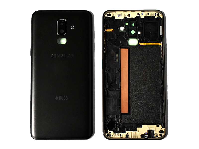 Samsung Tapa Galaxy J8 2018 J810 Negra Con Marco