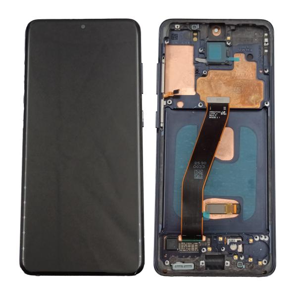 Samsung Galaxy S20 Pantalla LCD Negra Completa Con Marco