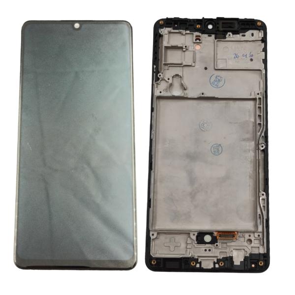 Repuesto LCD PANTALLA SAMSUNG GALAXY A42 PEQUEÑA COMPLETA NEGRA CON MARCO