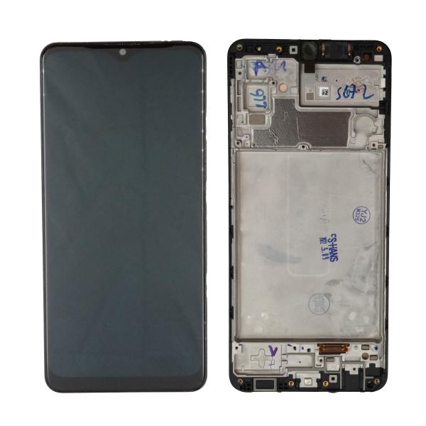 Repuesto LCD PANTALLA SAMSUNG GALAXY M32 COMPLETA NEGRA CON MARCO