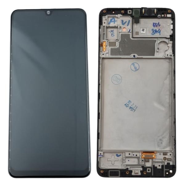 Repuesto LCD PANTALLA SAMSUNG GALAXY M32 COMPLETA NEGRA CON MARCO
