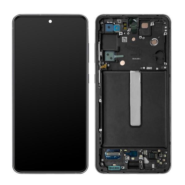 Repuesto LCD PANTALLA SAMSUNG GALAXY S21 FE 5G COMPLETA NEGRA CON MARCO
